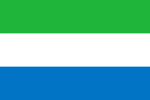 Vista Superior Bandeira Oficial Serra Leoa Viagem Conceito Patriota Não — Fotografia de Stock