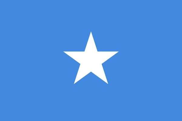 Resmi Somali Bayrağının Üst Görüntüsü Seyahat Vatanseverlik Kavramı Bayrak Direği — Stok fotoğraf