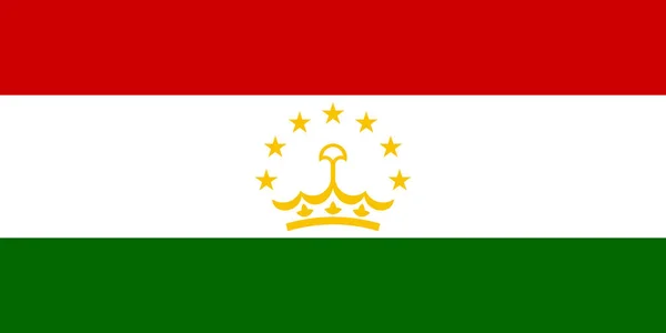 Pohled Shora Oficiální Vlajku Tádžikistánu Cestovní Vlastenecký Koncept Žádný Stožár — Stock fotografie