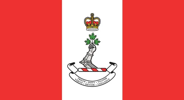 Bovenaanzicht Van Vlag Van Royal Military College Canada Canada Canadees — Stockfoto