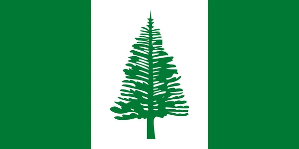 Pohled Shora Vlajku Norfolku Austrálie Australský Koncept Cestování Vlastenectví Žádný — Stock fotografie