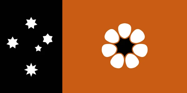 Ovanifrån Flaggan Northern Territory Australien Australiska Resor Och Patriot Koncept — Stockfoto