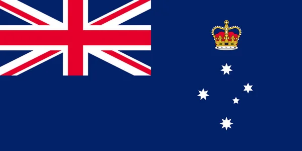 Vue Dessus Drapeau Victoria Australie Australie Voyage Australien Concept Patriote — Photo