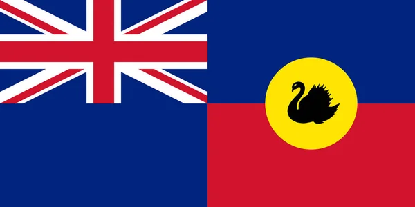 Vue Dessus Drapeau Western Australia Fire Rescue Service Australie Voyage — Photo