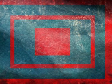 Grunge desenli resmi retro derviş bayrağının üst görüntüsü. seyahat ve vatanseverlik kavramı. Bayrak direği yok. Uçak tasarımı, tasarım. Bayrak arkaplanı