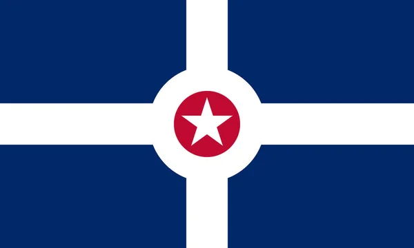 Ovanifrån Flaggan Indianapolis Obundna Stater Amerika Usa Resor Och Patriot — Stockfoto