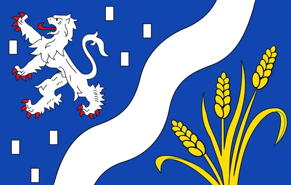 Ovanifrån Flaggan Haarlemmermeer 2019 Nederländerna Nederländska Resor Och Patriot Koncept — Stockfoto