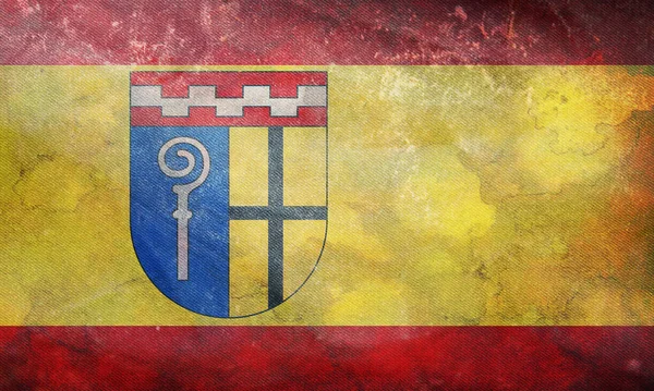 Top Kilátás Retro Zászló Monchengladbach Grunge Textúra Német Szövetségi Köztársaság — Stock Fotó
