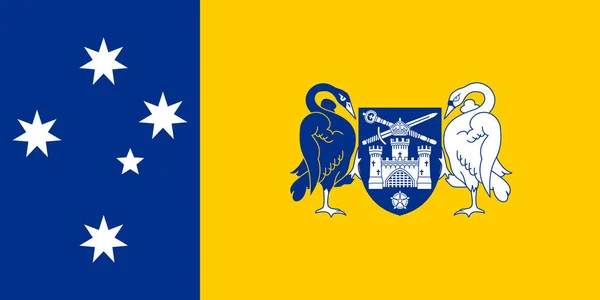Vista Superior Bandeira Australian Capital Territory Austrália Australian Travel Patriot — Fotografia de Stock
