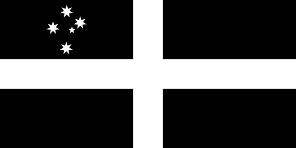 Blick Von Oben Auf Die Flagge Australian Cornish Heritage Australien — Stockfoto