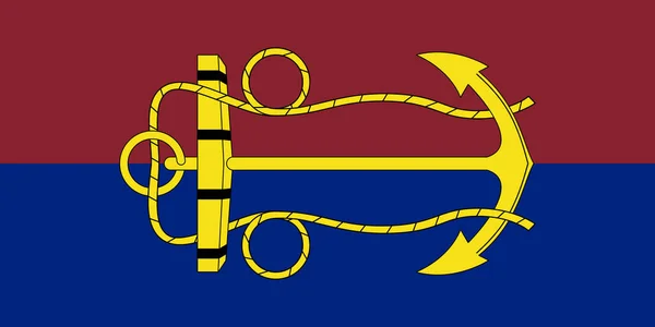 Top View Flag Australian Navy Board Australia Австралійські Подорожі Патріотична — стокове фото