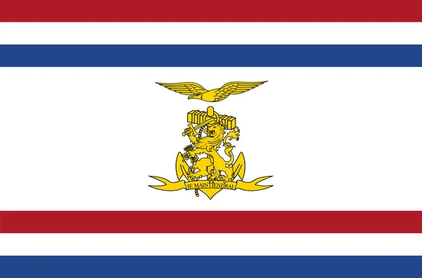 Vista Superior Bandeira Onderscheidingsvlag Minister Van Defensie Países Baixos Viagem — Fotografia de Stock