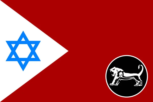 Vista Superior Bandera Mando Central Tzáhal Israel Viajes Israelíes Concepto — Foto de Stock