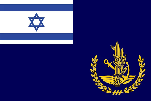 Ansicht Von Der Flagge Des Israelischen Generalstabschefs Auf See Israel — Stockfoto