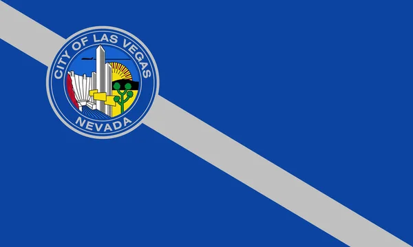 Vista Superior Bandeira Las Vegas Nevada Estados Desligados América Eua — Fotografia de Stock