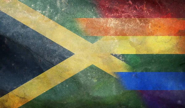 Top Kilátás Nemzeti Lgbt Retro Zászló Jamaica Grunge Textúra Nincs — Stock Fotó