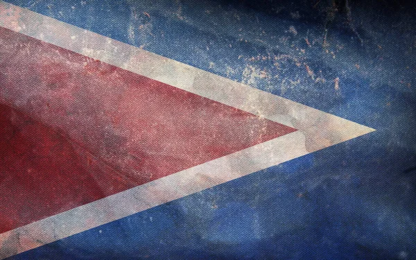 Pohled Shora Retro Vlajku Cabo Rojo Rozvázané Státy Americké Grunge — Stock fotografie