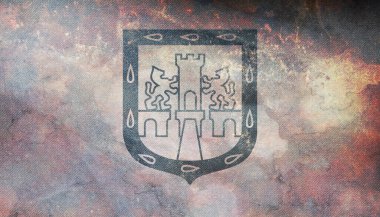 Mexico City, Meksika bayrağının en üst görüntüsü. Grunge desenli retro bayrak. Amerika Birleşik Devletleri Vatansever ve Seyahat Konsepti. Bayrak direği yok. Uçak tasarımı, tasarım. Bayrak arkaplanı