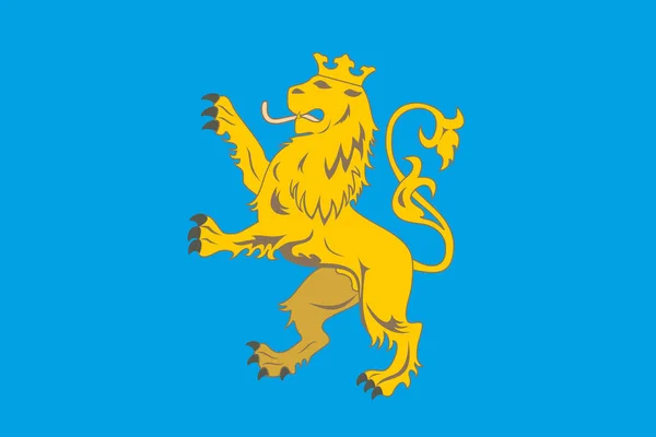 乌克兰利沃夫地区国旗的头像 乌克兰爱国者和旅行概念 没有旗杆 平面设计 国旗背景 — 图库照片