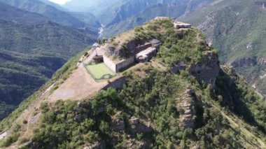 Aerial view of fort de rimplas in the Alpes Maritimes in France