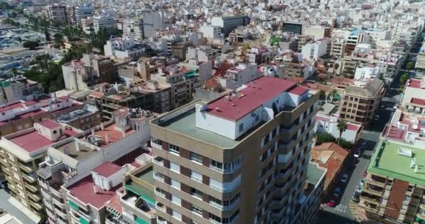 Drone Flight City Torrevieja Spain — Stockvideo