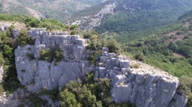 Drone flight around the Bau of St Jean in France