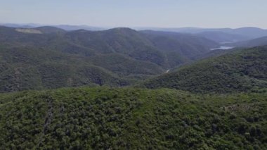 The Verne monastery in the forest of Massif of the Maures in France sky view