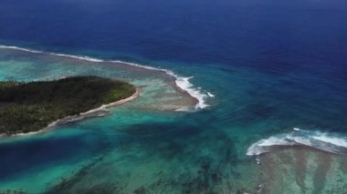 Huahine Gölü Gökyüzünden 1 görünümü geç