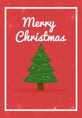 Yeni yıl 2022 kartı. Tebrik kartı tasarımı, davetiye, broşür, broşür. Noel ağacı.