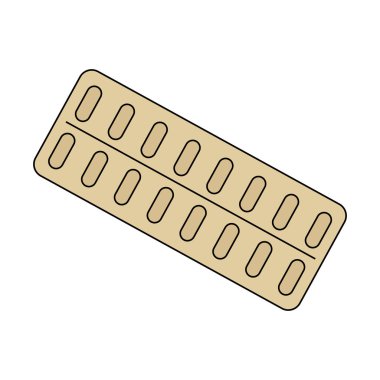 Haplar su topladı. Su toplamış haplar. Düz vektör illüstrasyonu