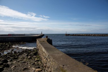 Ayrshire 'ın güneybatı İskoçya' daki Girvan limanına giriş