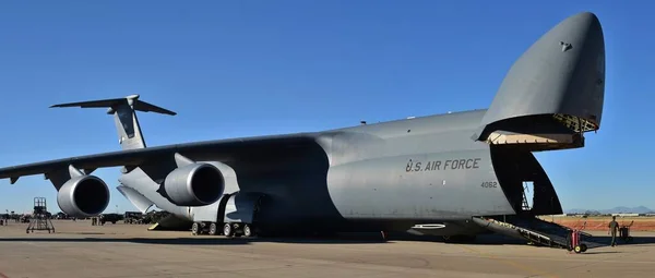 Tucson Usa November 2021 Air Force Galaxy Cargo Plane Runway — Stock Photo, Image