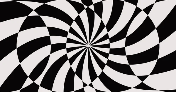 Streszczenie Circular Optical Illusion Tło Retrogeometryczna Ilustracja Wektora Nowoczesna Monochromatyczna — Wektor stockowy
