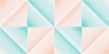 Soyut Yarım Tonlu Noktalar Arkaplan Vektör Tasarımı. Cool Trendy Geometrik Deseni.