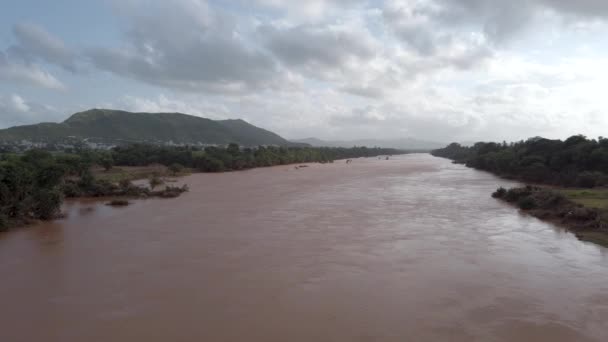 Mumbai India Julio 2021 Una Vista General Río Koyna Inundado — Vídeos de Stock