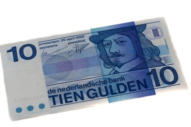 Oktober 2021.Old ten guilder bill with Frans Hals clipart