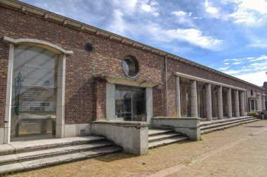 Den Helder, Hollanda, Nisan 2022. Huisduinen 'deki 2. Dünya Savaşı' ndan kalma Alman subay karargahı. Yüksek kalite fotoğraf
