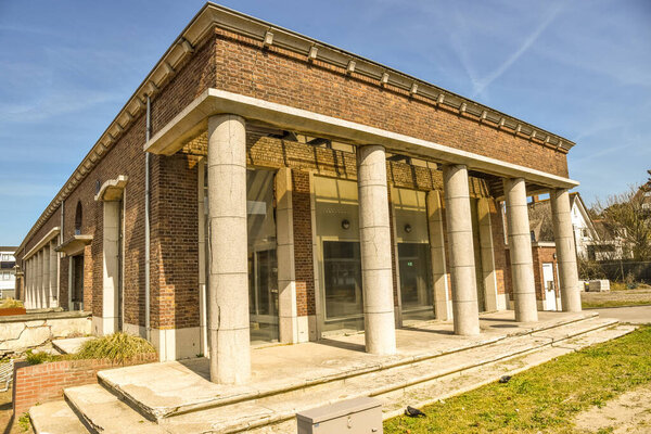 Den Helder, Netherlands, April 2022. The German officers' quarters from World War II in Huisduinen. High quality photo