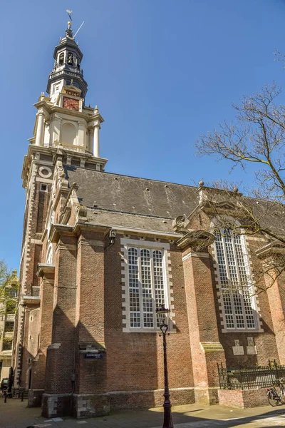 Amsterdam Pays Bas Mai 2022 Vue Sur Zuiderkerk Amsterdam Photo — Photo