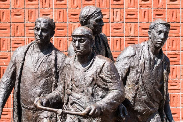 Den Helder Netherlands May 2022 Statue Workmen Way Shipyard High — Stock Photo, Image