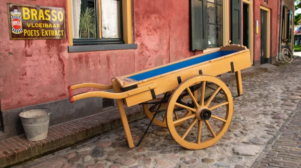 Enkhuizen Países Bajos Medios Transporte Antiguos Del Siglo Pasado Museo —  Fotos de Stock