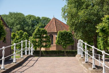 Enkhuizen, Hollanda, Haziran 2022. Enkhuizen 'deki Zuiderzee Müzesi' nden çeşitli sahneler. Yüksek kalite fotoğraf