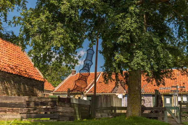 荷兰Enkhuizen 2022年6月Enkhuizen Zuiderzee博物馆的渔民别墅和历史性街道 高质量的照片 — 图库照片