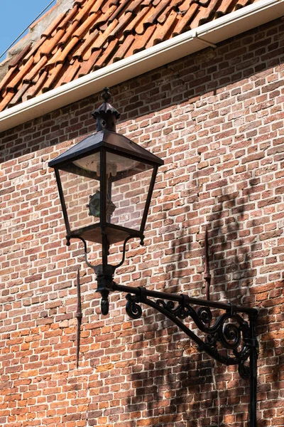 Enkhuizen Pays Bas Juin 2022 Vieille Lanterne Contre Façade Une — Photo