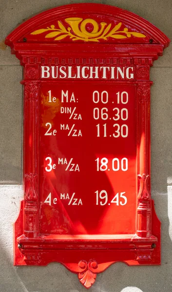 Enkhuizen Netherlands June 2022 Old Mailbox Announcements Post Office High — Stockfoto