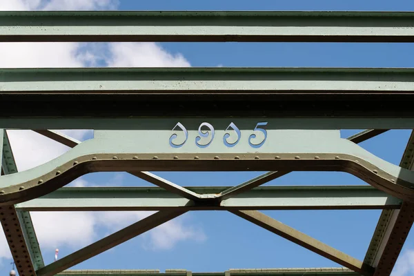 Enkhuizen Nederland Juni 2022 Staalconstructie Van Ophaalbrug Bij Het Zuiderzeemuseum — Stockfoto