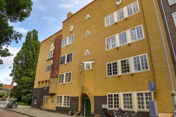 Amsterdam Netherlands June 2022 View Characteristic Brick Residential Building Style — ストック写真