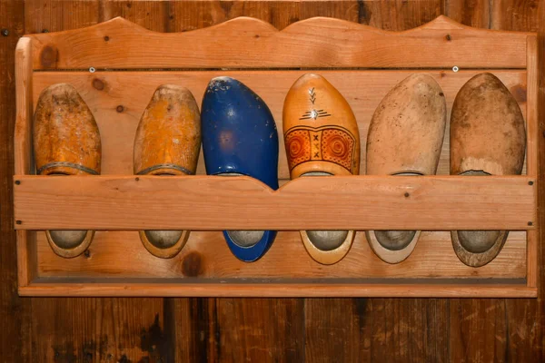 Koog Aan Zaan Netherlands July 2022 Traditional Yellow Wooden Shoes — Stockfoto