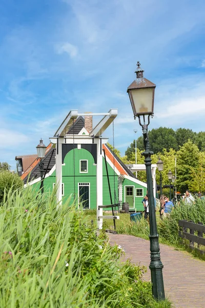 Koog Aan Zaan Netherlands July 2022 Traditional Drawbridge Authentic Wooden — Foto de Stock