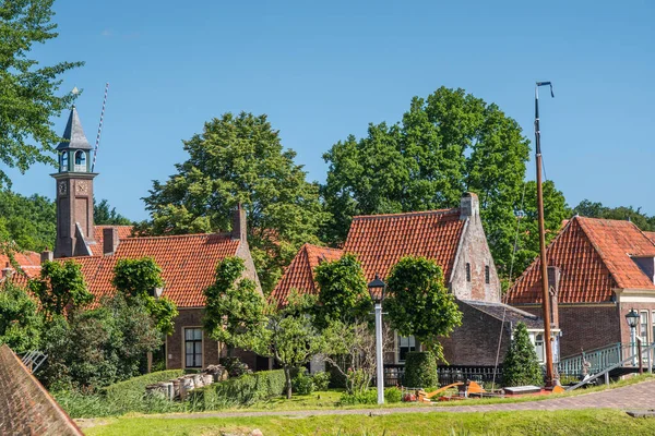 2022年6月 荷兰Enkhuizen Enkhuizen Zuiderzee博物馆的传统渔民住房 高质量的照片 — 图库照片